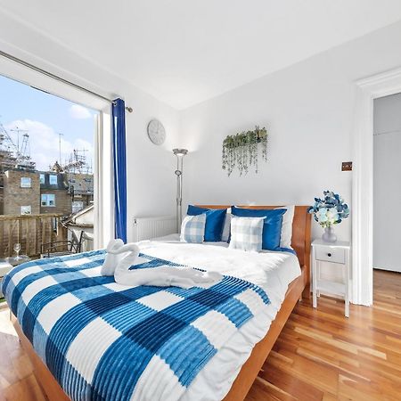 Balcony Blue Theme 1 Bedroom Central London Luxury Flat Near Hyde Park! Accommodates Up To 6! Double Sofa Bed And Next To Station! ภายนอก รูปภาพ