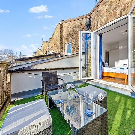 Balcony Blue Theme 1 Bedroom Central London Luxury Flat Near Hyde Park! Accommodates Up To 6! Double Sofa Bed And Next To Station! ภายนอก รูปภาพ