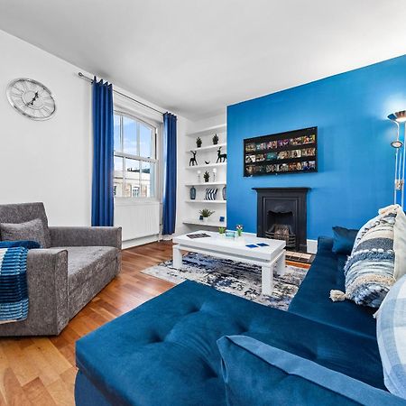 Balcony Blue Theme 1 Bedroom Central London Luxury Flat Near Hyde Park! Accommodates Up To 6! Double Sofa Bed And Next To Station! ภายนอก รูปภาพ